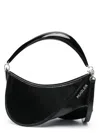 Mugler Medium Spiral Curve 01 Embossed Crossbody Bag In Black