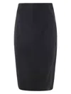 Mugler Ju0542 Skirt In Black