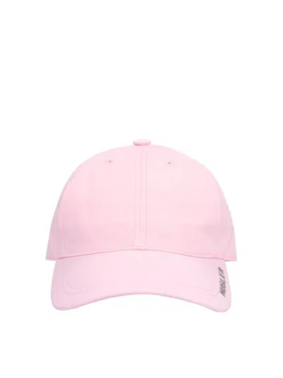 Mugler Women's Logo Plaque Baseball Cap In Pink