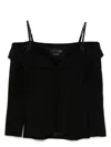 Mugler Off-the-shoulder Jacket In Black