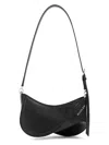 Mugler Medium Spiral Curve 01 Crossbody Bag In Black