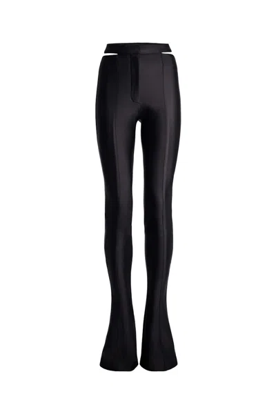 Pre-owned Mugler Women's  H&m Jersey Cutout Pants In Black