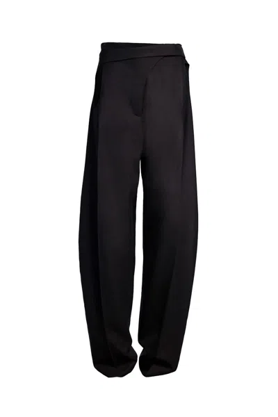 Pre-owned Mugler Women's  H&m Wool Cutout Pants In Black