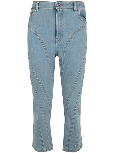 Mugler Women Pa0426 Jeans In Blue