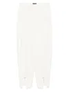 Mugler Pierced Tailored Trousers In White