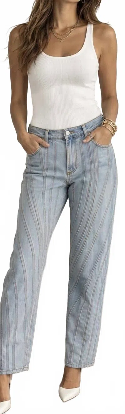Mugler Women's Pantalon Cropped Pant In Light Blue