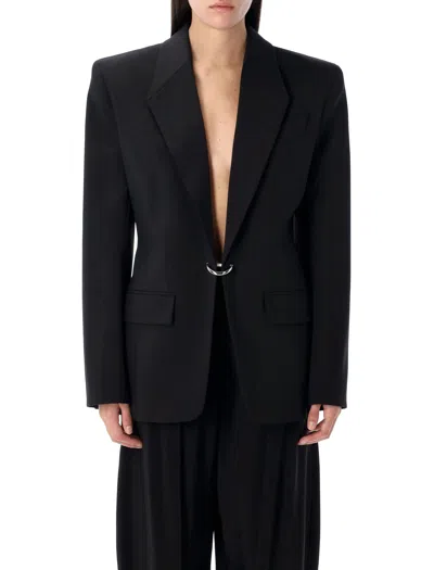 Mugler Women's Pierced Tailored Jacket In Schwarz