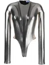 Mugler Topwear In Silver
