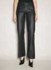 Mugler Women Waxed Straight Leg Pants