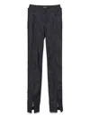 Mugler Indigo Paneled Jeans In Blue