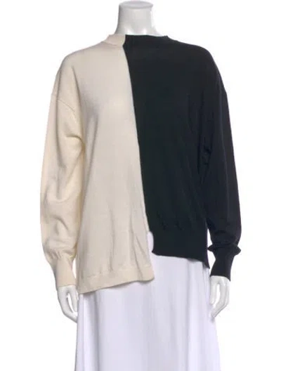 Pre-owned Mugler Wool Bateau Neckline Sweater