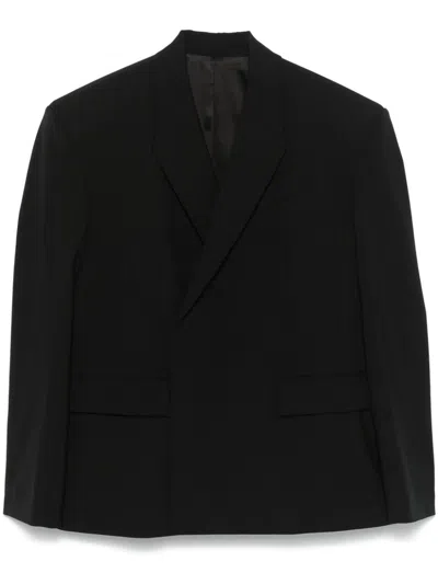 Mugler Wool Blazer In Black