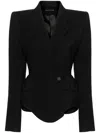 Mugler Outerwear In Black