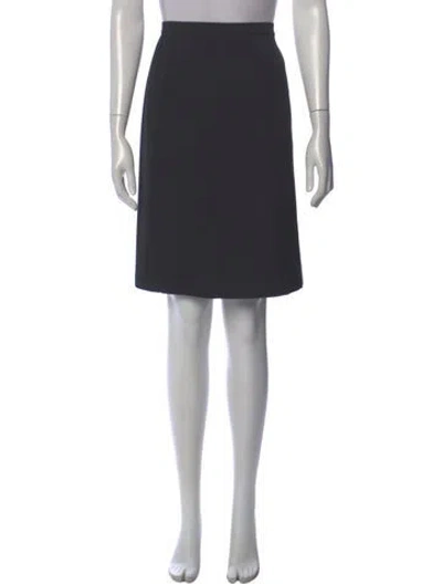 Pre-owned Mugler Wool Knee-length Skirt In Gray