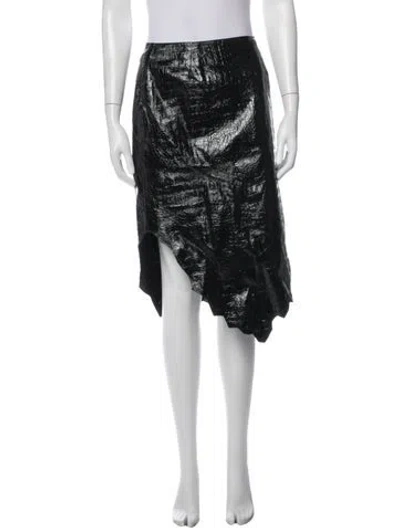 Pre-owned Mugler Wool Mini Skirt In Grey