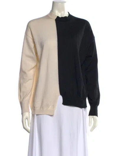 Pre-owned Mugler Wool Mock Neck Sweatshirt