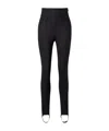 Mugler Wool-blend Stirrup Leggings In Multi
