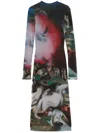 Mugler X Ambera Wellmann Impossession Midi Dress In Black