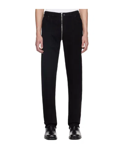 Mugler Zippered Wrangler Jeans In Black