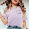 Mugsby Be Cool Stay In School Graphic Tee In Light Purple In Purple
