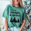 Mugsby I Like Them Real Thick And Sprucey Christmas Shirt - Plus In Green In Green
