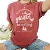 Mugsby Treetops Glisten Tee In Crimson In Pink