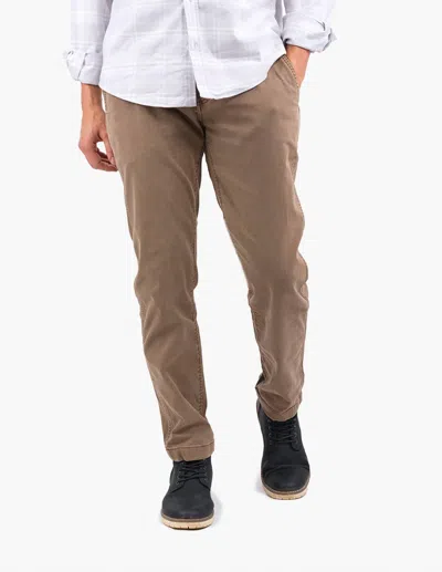 Mugsy Comfortable Stretch Fit Utility Pants In Brown