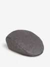 Muhlbauer James Herringbone-pattern Beret In Gray