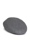 Muhlbauer James Herringbone-pattern Beret In Gray