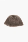 Muhlbauer Solid Color Sherpa Wool Bucket Hat