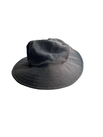 Muhlbauer Women's Japanese Linen Bucket Hat In Brown In Black
