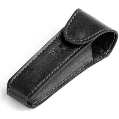 Mühle Black Leather Safety Razor Travel Pouch