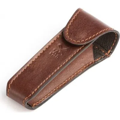Mühle Brown Leather Safety Razor Travel Pouch