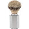 Mühle Hexagon Silver Handle Silvertip Badger Shaving Brush In Silver