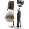 Mühle Kosmo Bog Oak 3-piece Fine Badger & Fusion Shaving Set