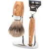 Mühle Kosmo Olive Wood 3-piece Fine Badger & Fusion Shaving Set In Brown