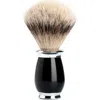 Mühle Purist Black Silvertip Badger Shaving Brush In Black