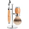Mühle Purist Karelian Masur Birch 3-piece Silvertip Badger & Fusion Shaving Set