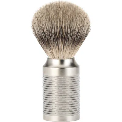 Mühle Rocca Pure Matt Stainless Steel Silvertip Shaving Brush