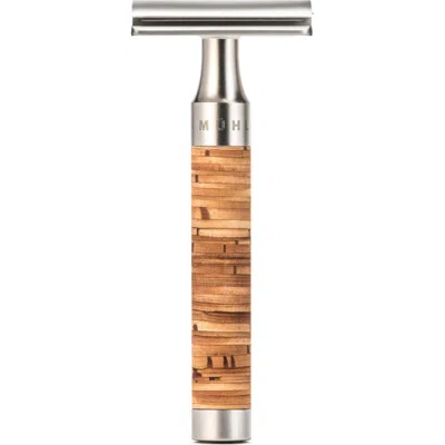 Mühle Rocca Stainless Steel & Birch Bark Safety Razor In Brown
