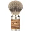 Mühle Rocca Stainless Steel & Birch Bark Silvertip Badger Shaving Brush In Brown