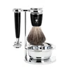 Mühle Rytmo Black 4-piece Pure Badger & Safety Razor Shaving Set