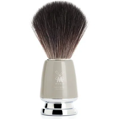 Mühle Rytmo Melange Grey Black Fibre Shaving Brush In Gray