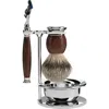 Mühle Sophist Ironwood 4-piece Silvertip Badger & Fusion Razor Shaving Set In Brown