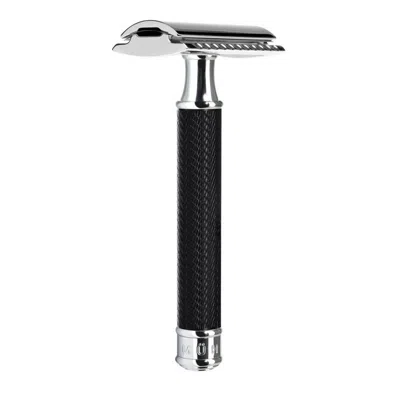 Mühle Traditional Chrome Safety Razor - Closed Comb - Black/chrome In Multi