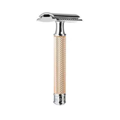 Mühle Traditional Chrome Safety Razor - Closed Comb - Rosegold In Gold