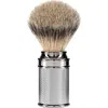 Mühle Traditional Chrome Silvertip Badger Shaving Brush In Silver