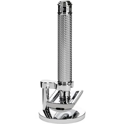 Mühle Traditional Metal 2-piece Shaving Set R41 Safety Razor & Stand In Silver