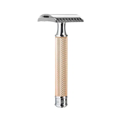 Mühle Traditional Safety Razor - Open Comb - Rosegold In Gold