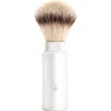 Mühle Travel Silver Anodized Aluminum Silvertip Fiber Travel Shaving Brush In Silver